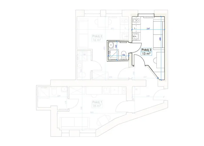 Lazarz Mini شقة *