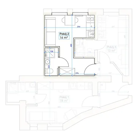 Apartmán Lazarz Mini Poznaň